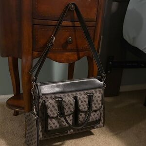 Dooney & Burke Monogram Satchel - Classic women’s bag & includes makeup bag
